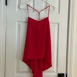 Elegant Red Women's Tank Top